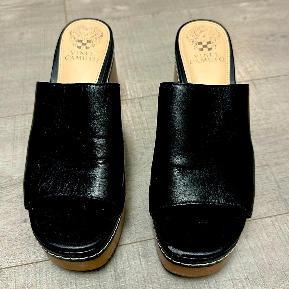 Vince Camuto Mayaly womens Heeled Sandal black size 8